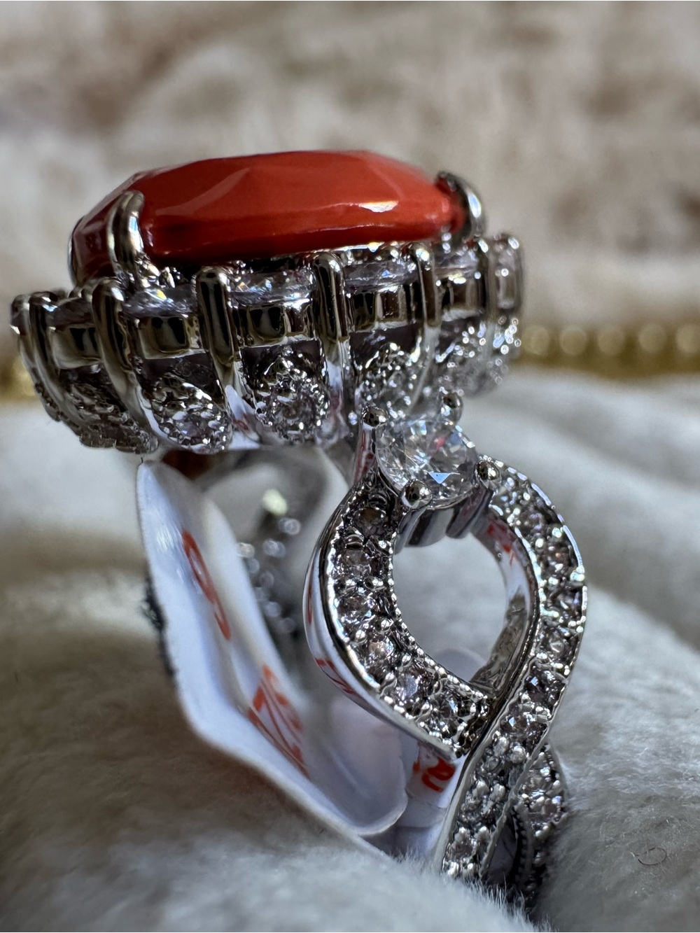 2424 Ring - Carnelian Magnesite on Rhodium - OG Ring July 2026